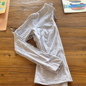 lululemon athletica Light Gray Zip-Up Hoodie